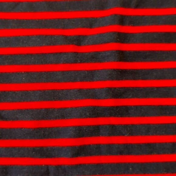 Banana Republic red navy striped  t shirt size s - Picture 2 of 4